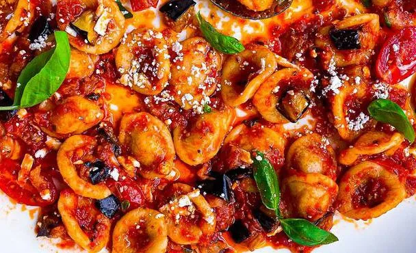 Orecchiette with Norma Sauce