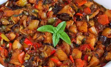 Eggplant Caponata - Italian cooking class in Genova